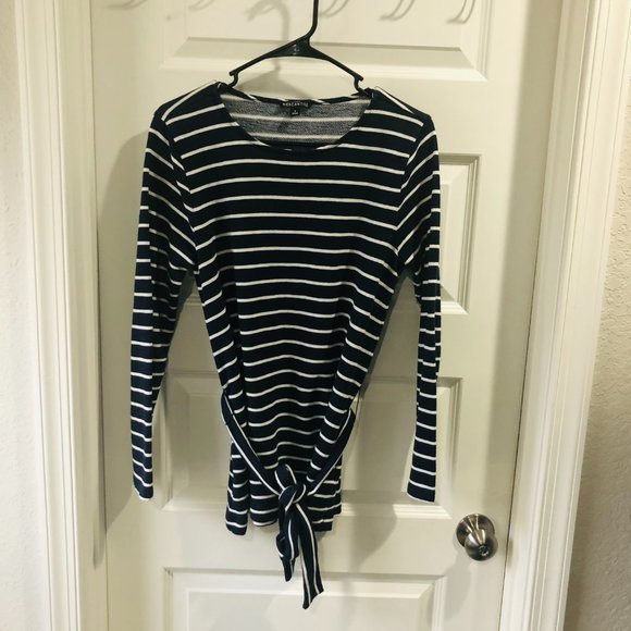 J. Crew Tops - J. Crew Mercantile Small Blue & White Striped Top